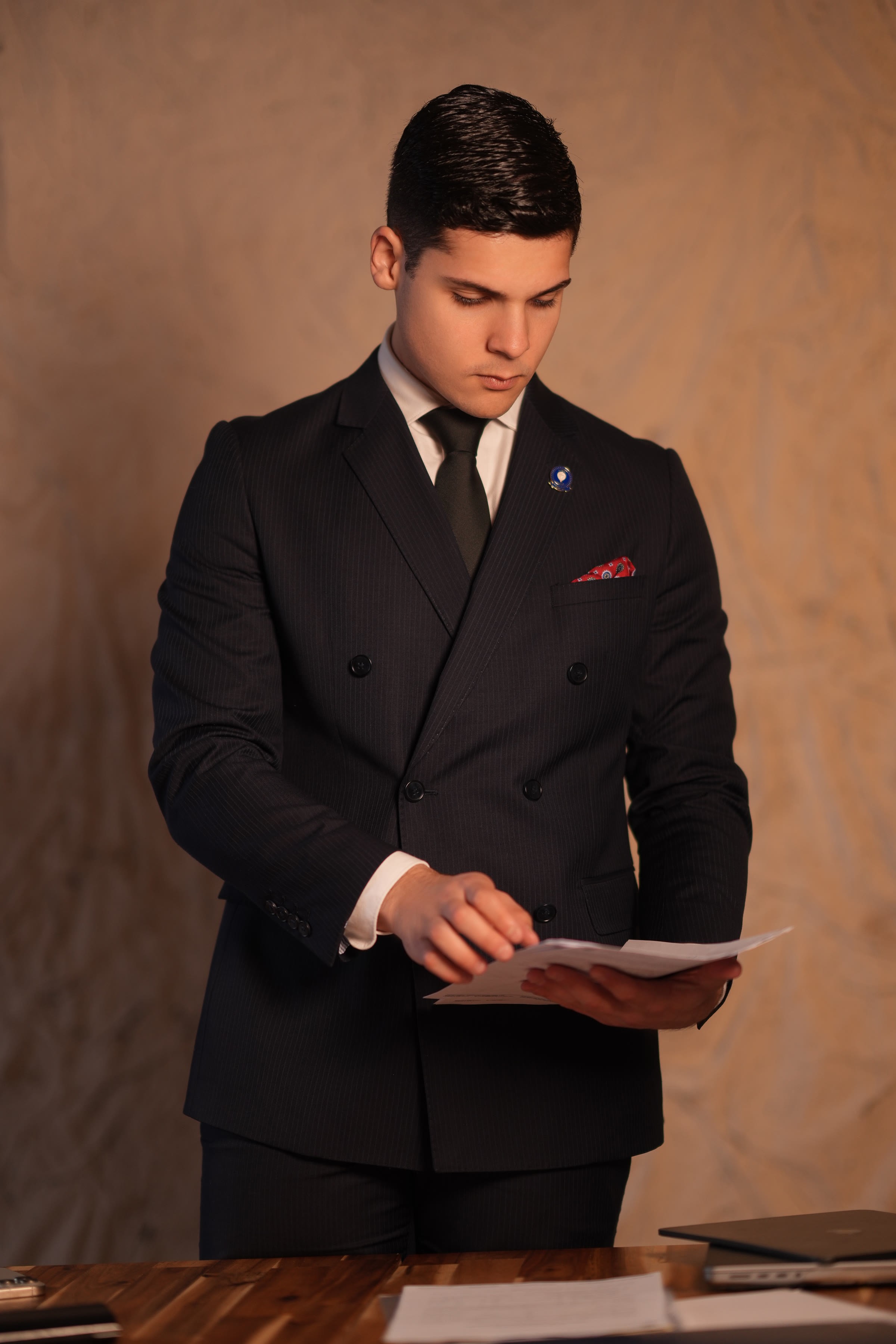 Felipe Dantas a trabalhar